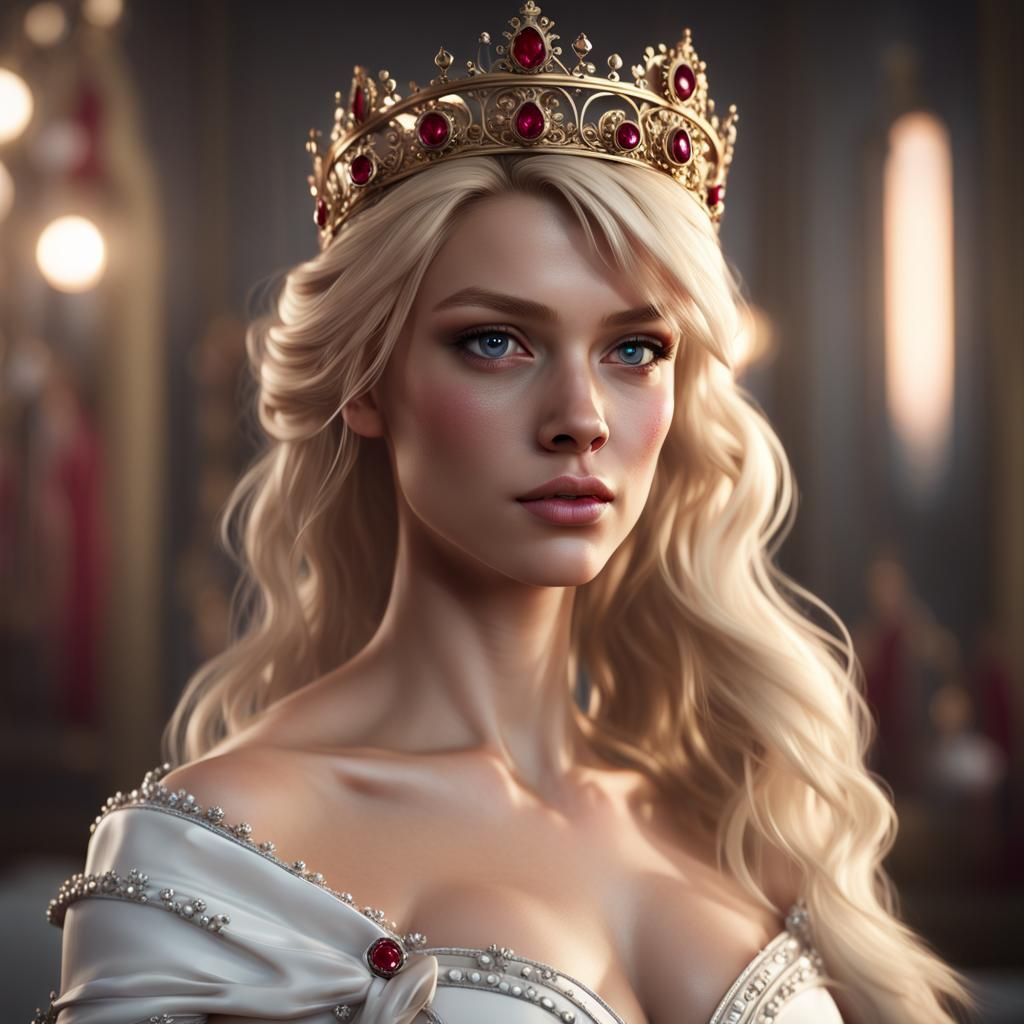 Elegant Princess Portrait in 8K Resolution