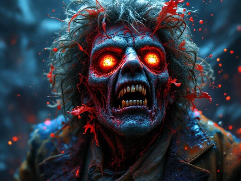 Zombified Doctor Who: Tom Baker Emerges from TARDIS