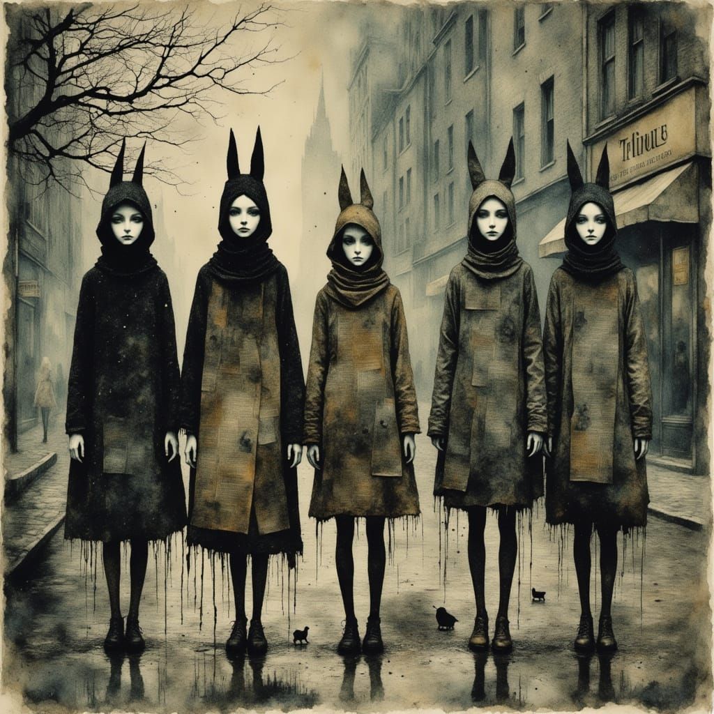 Surreal Psychedelic Textile Print in Trippy Style