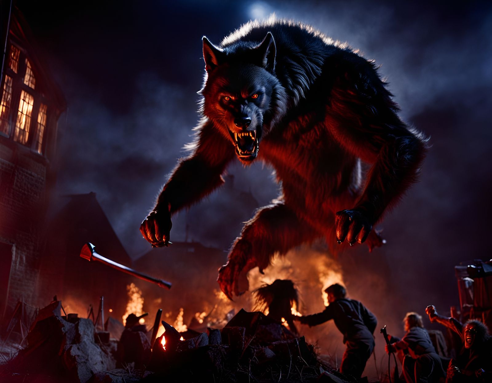 Classic Horror Werewolf with Special Effects