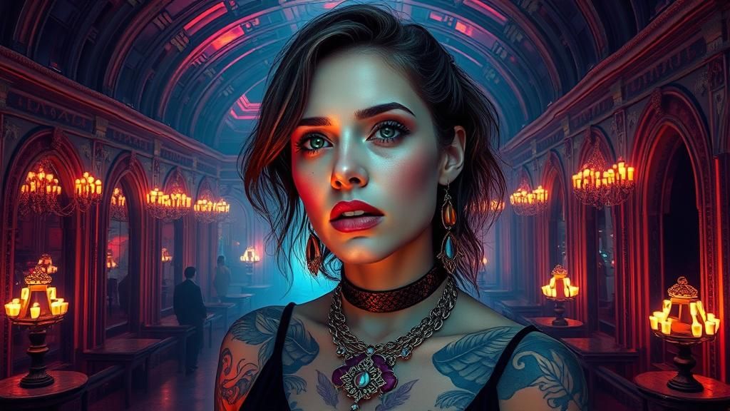 Baroque Woman in Post-Apocalyptic Twilight