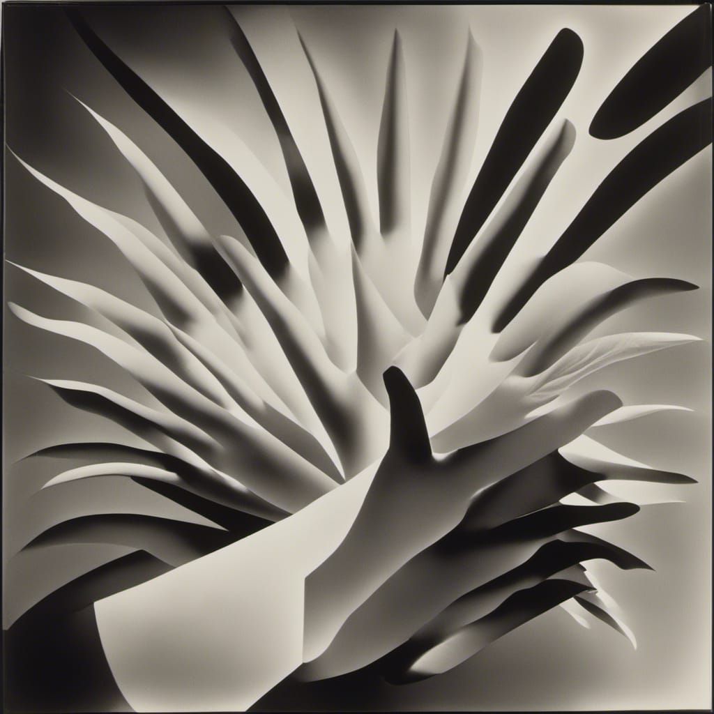 <lora:Photogram Hand 1:1.0> Wow photogram,rayograph by Man R...