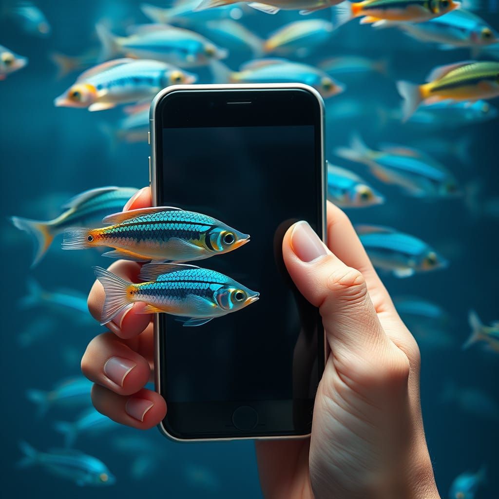 Neutrinos Interact with Human Anatomy in Cyberpunk Landscape