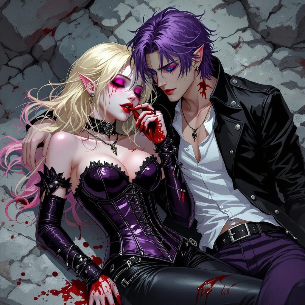 Vampire Romance: A Gothic Scene