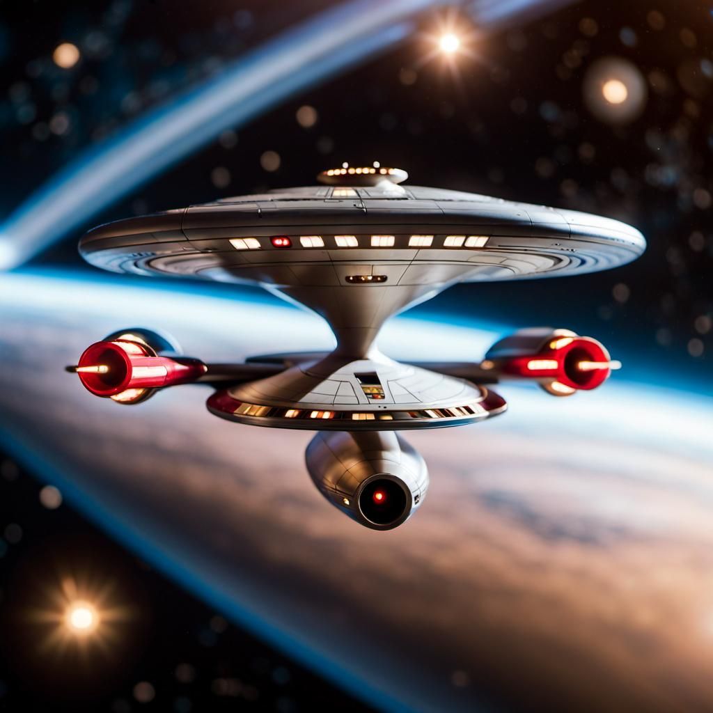 Star Trek Starship in Space, Professional Photography