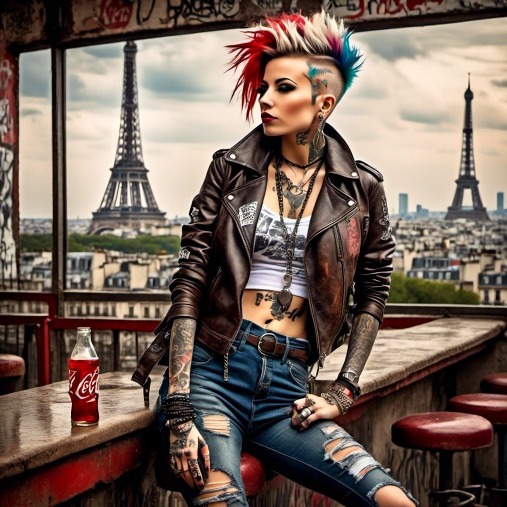 <lora:PunkStyle:1.0>