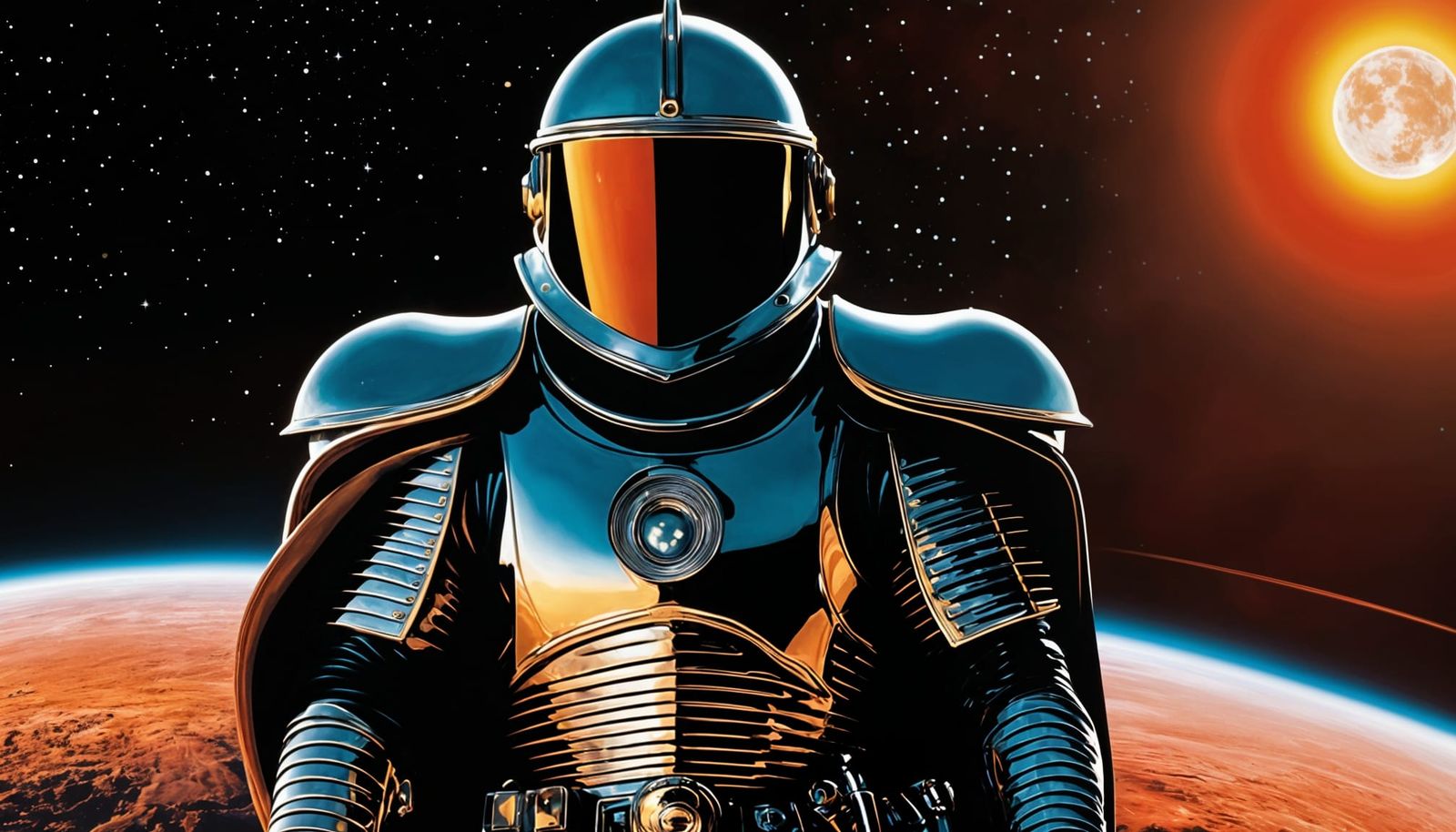 Evil Space Lord in Comic Book Style