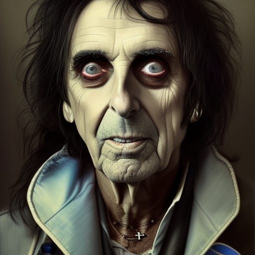Alice Cooper as Doctor: Photorealistic Concept Art