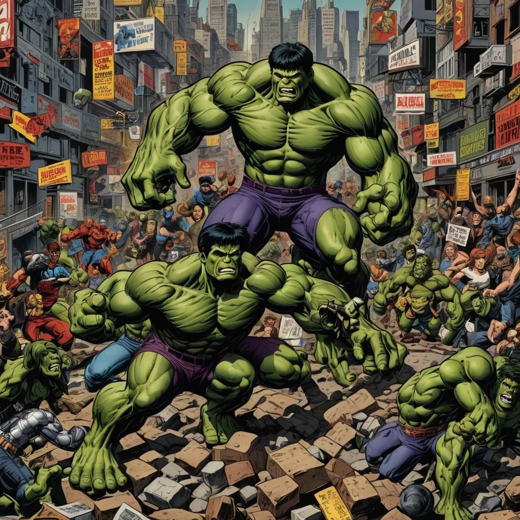 The Incredible Hulk: Detailed Matte Painting