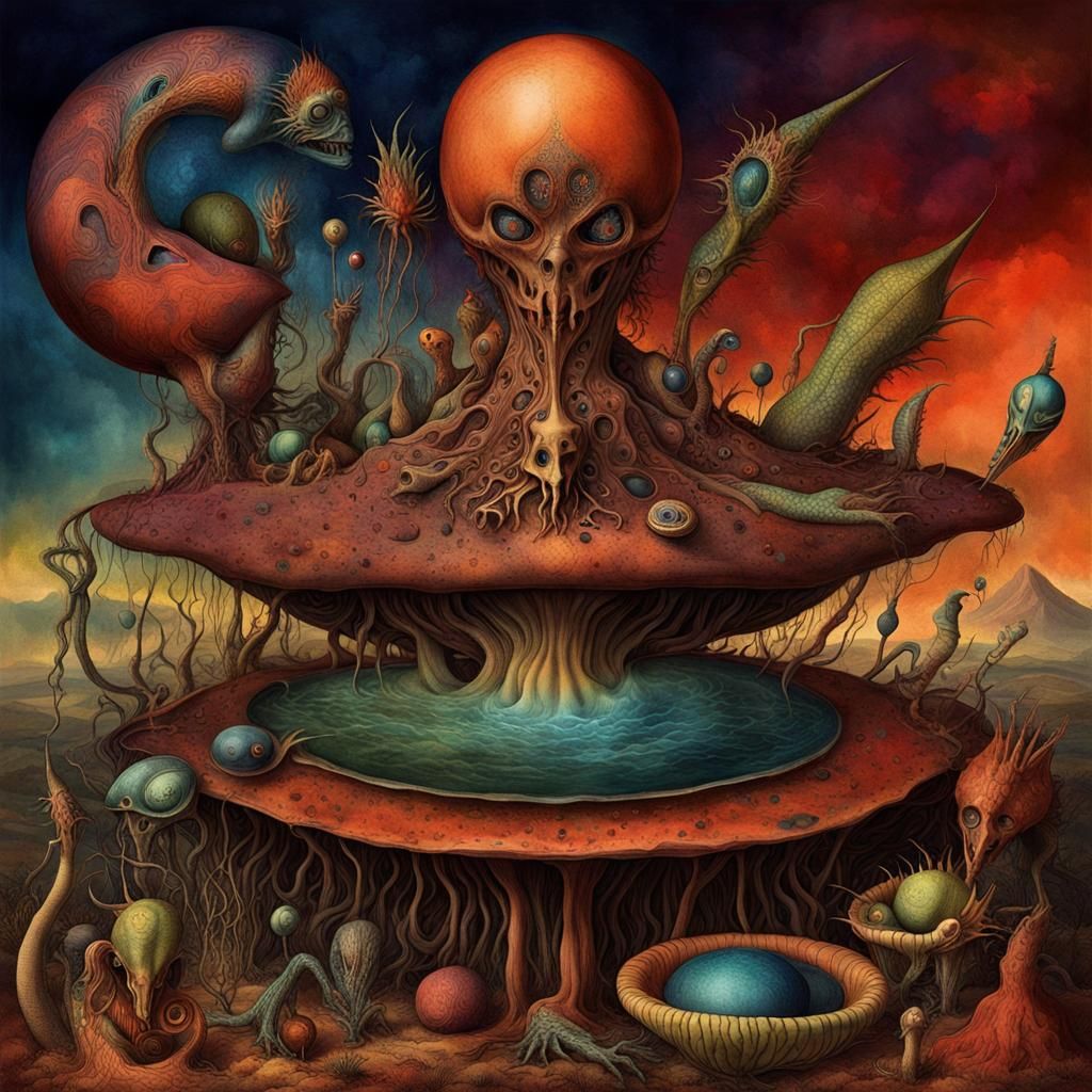 Dreamlike Organicpunk in Surreal Magical Realism