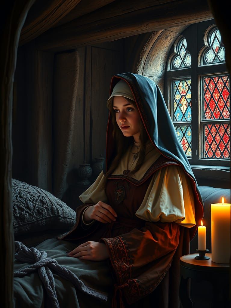 Medieval Catholic Sister Prepares for Baby's Arrival in Whim...