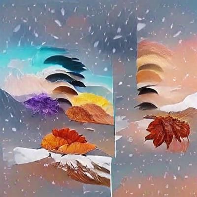 Seasons Blend: A Digital Art Masterpiece