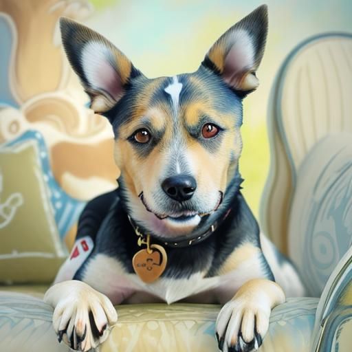 Simple AI Dog Portrait