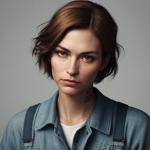 Fearless Woman Portrait in Leibovitz Photography Style