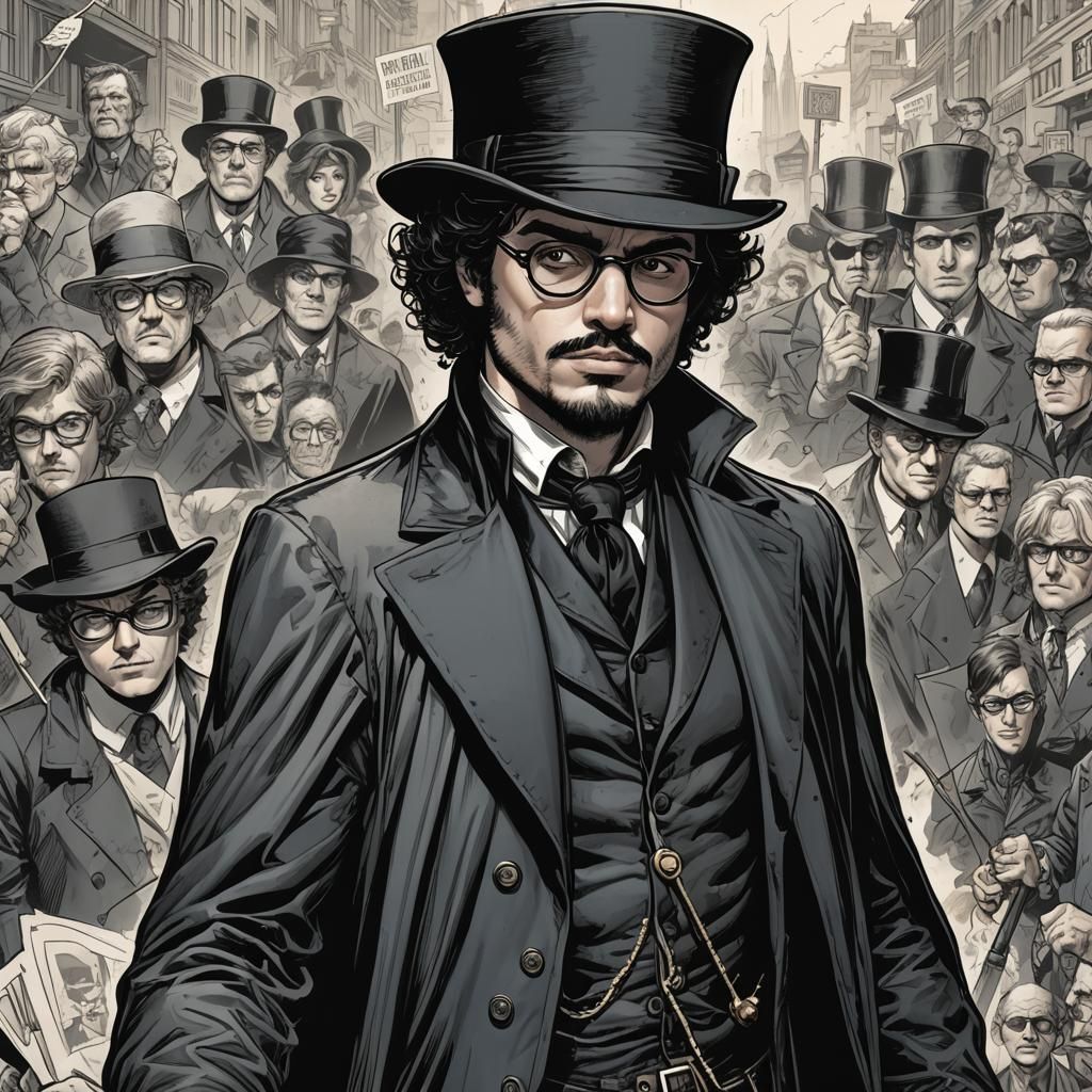 The Shade from DC Comics in Comic Book Style