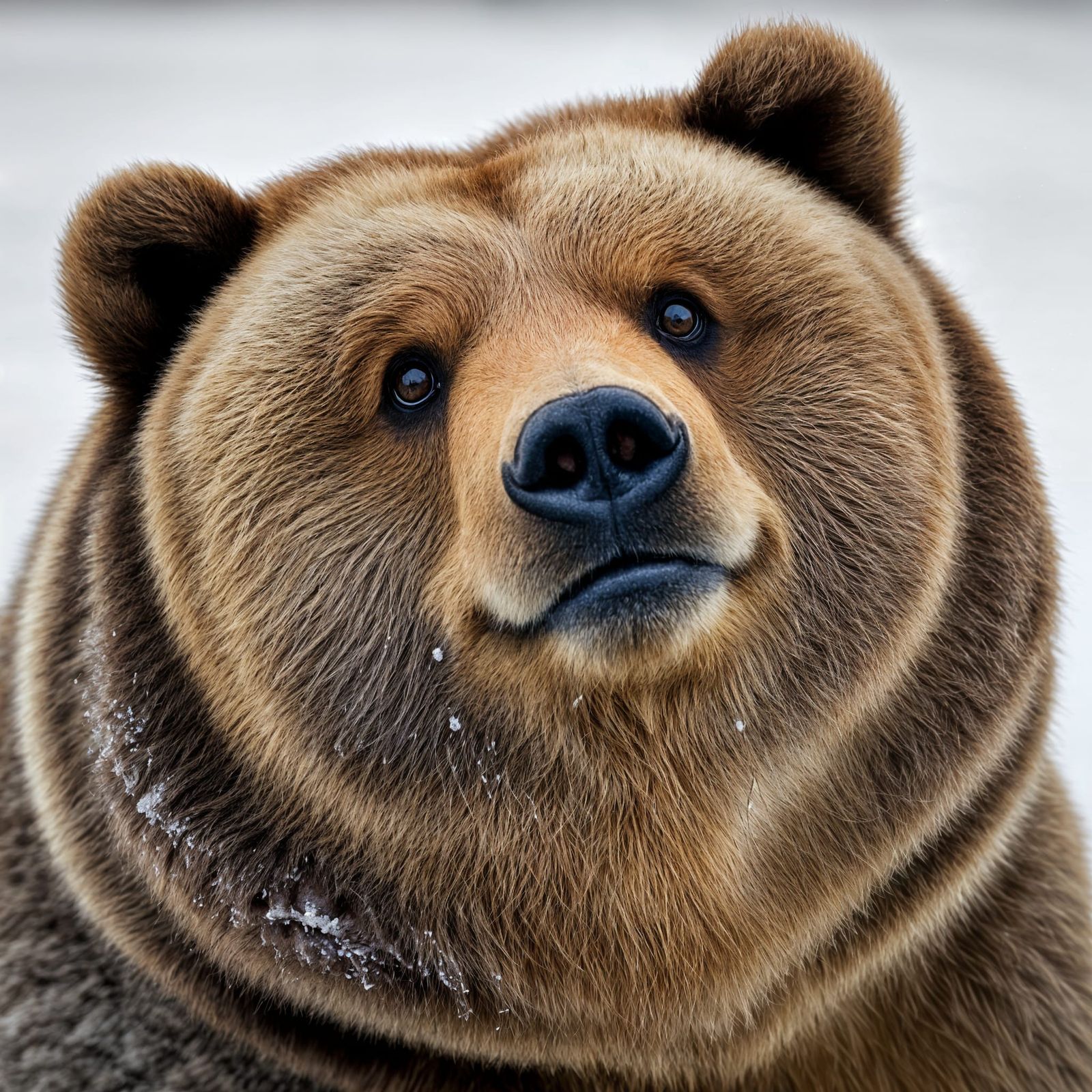 Comical Kodiak Bear Exudes Unconditional Loyalty