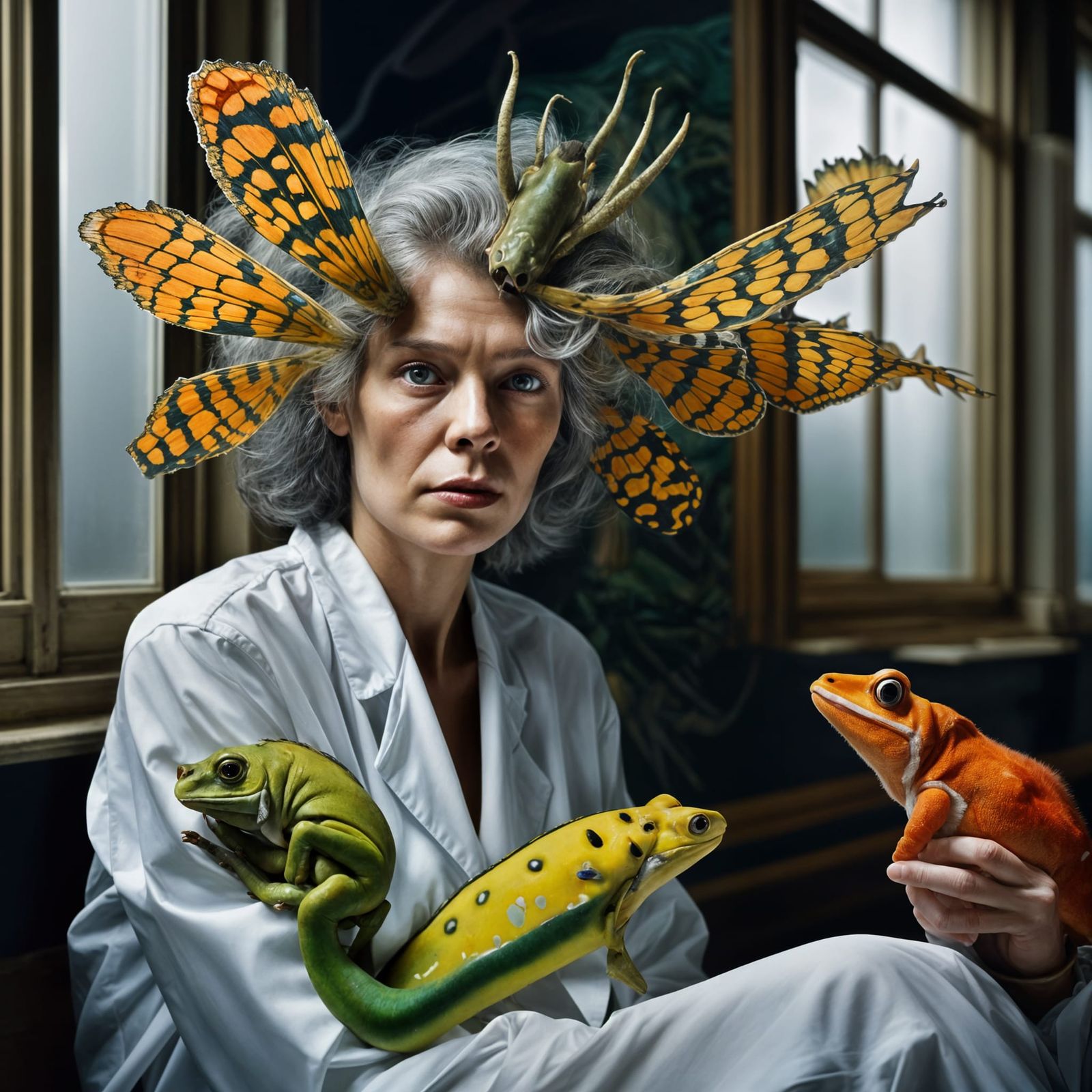 Exotic Portraits in Surreal Lab, Hyperrealism Style