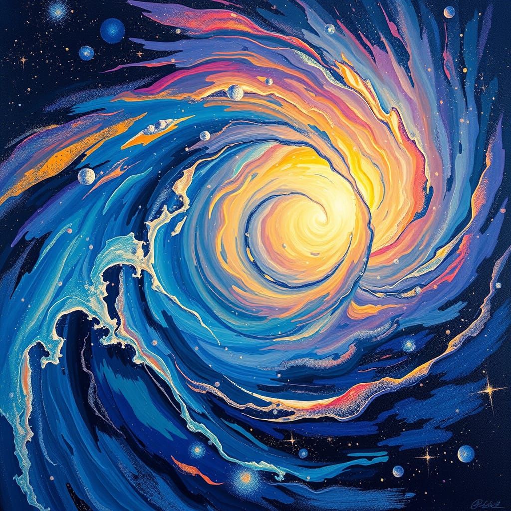 Galactic Cosmic Vortex in Vibrational Colors