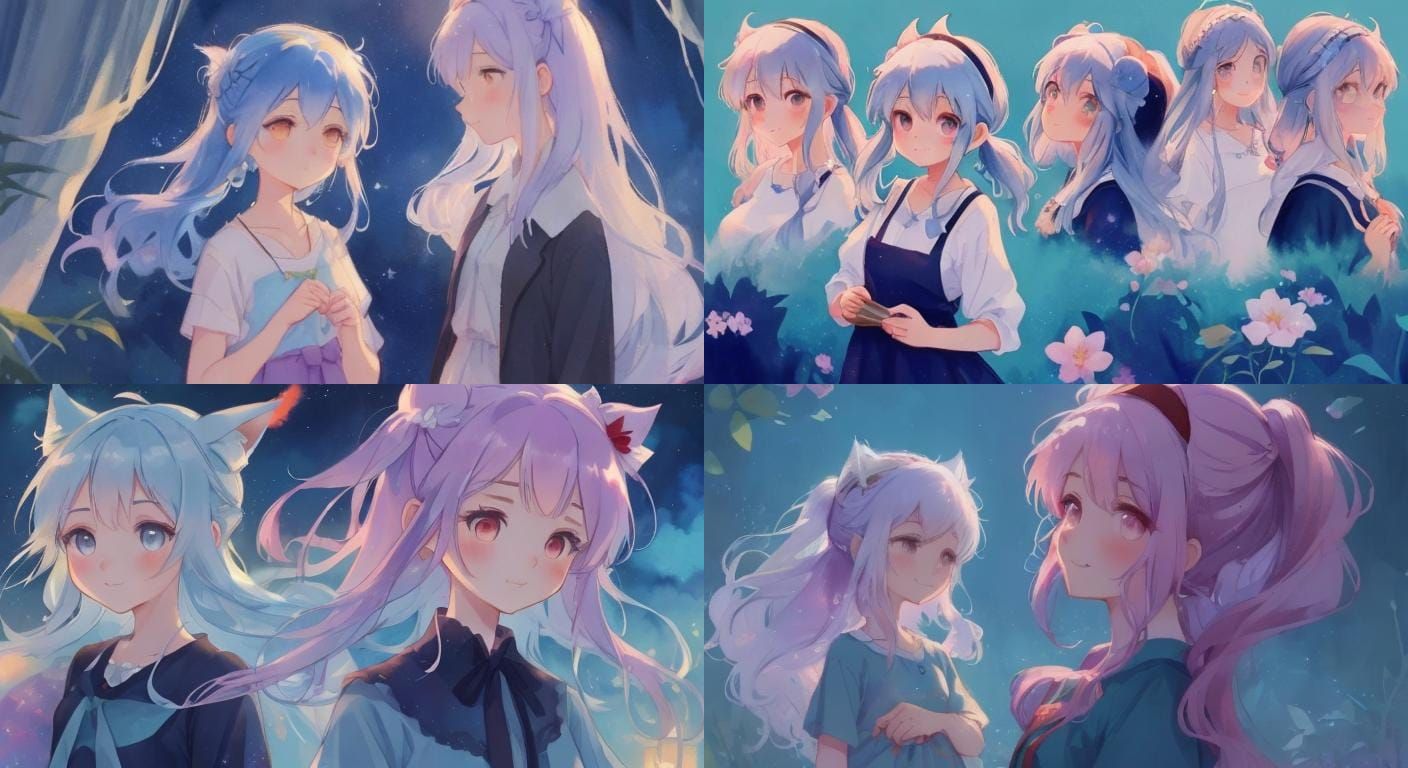 Anime Girl with Horns in Scott Pilgrim Style