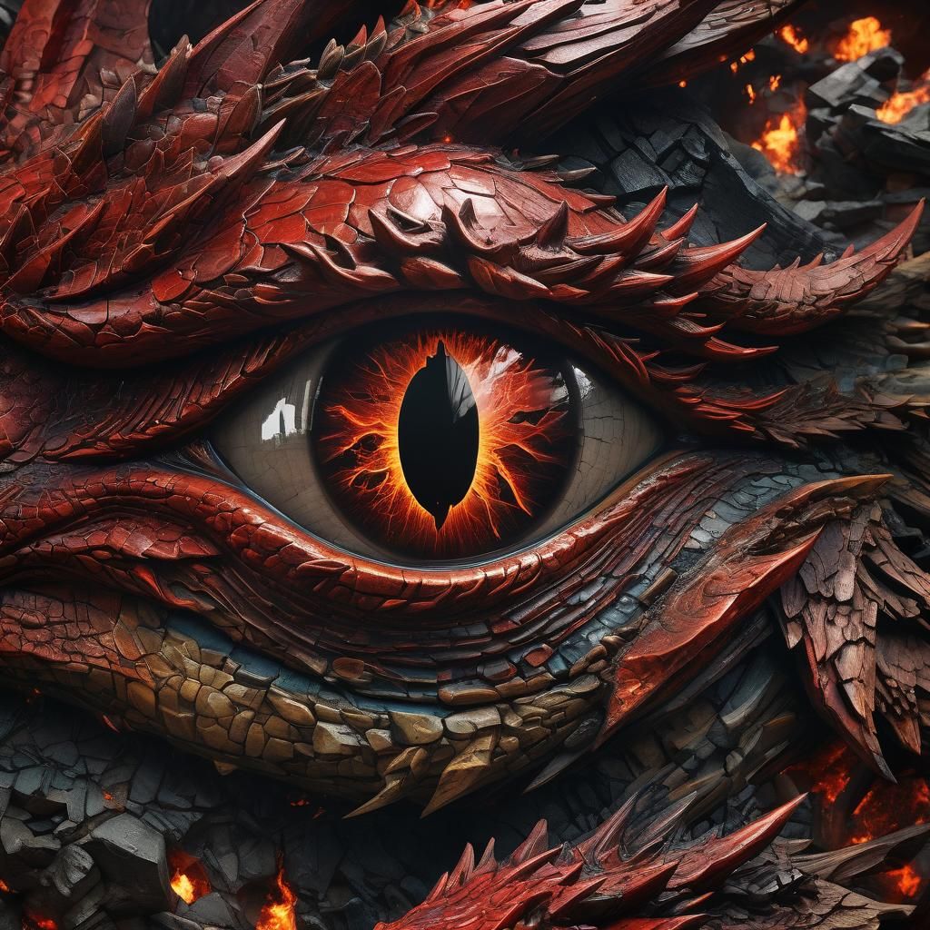 Dragon's Eye Double Exposure: Laketown Ablaze