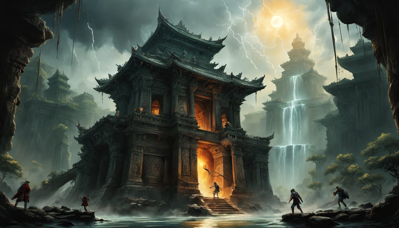 Jungle Temple Explorers in Perilous Adventure