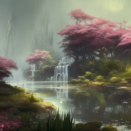 Gothic Sakura Garden: A Dark Fantasy Masterpiece
