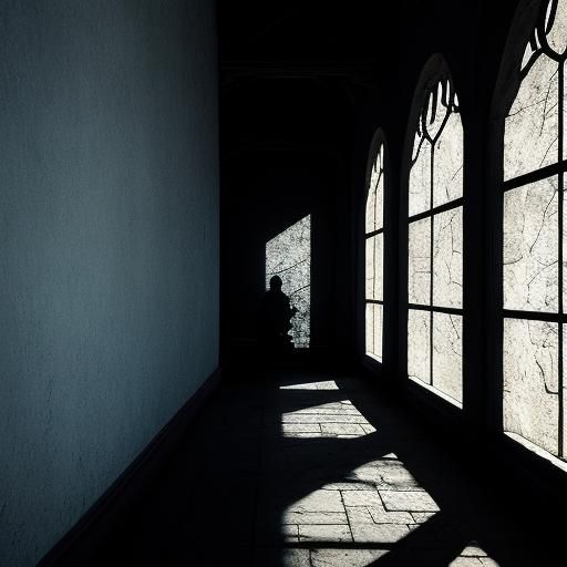 Mysterious Figure Hidden in Shadows