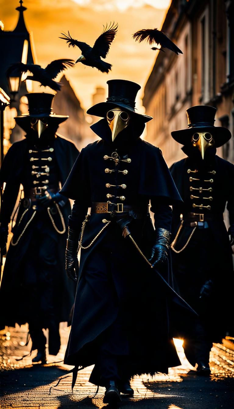 Plague Doctors in Steampunk Style France