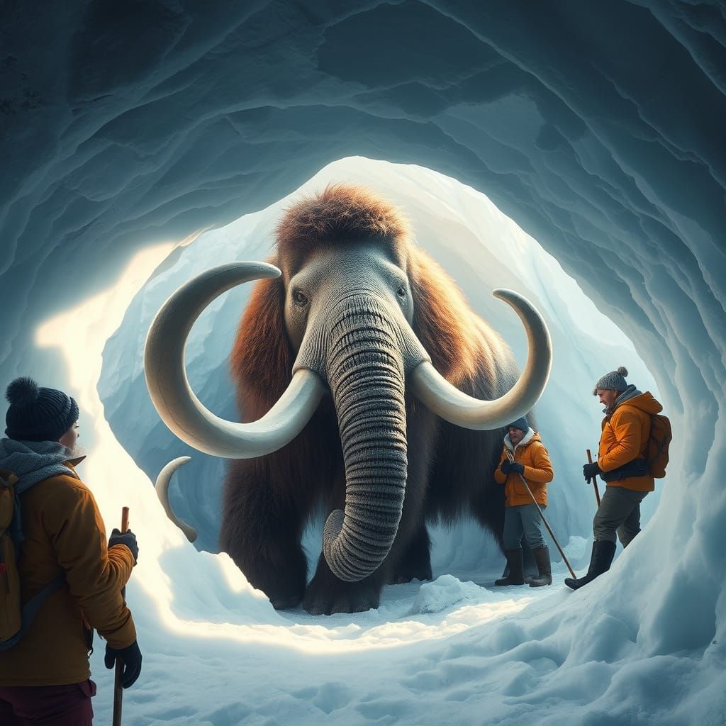 Paleontologists Discover Frozen Woolly Mammoth in Tundra