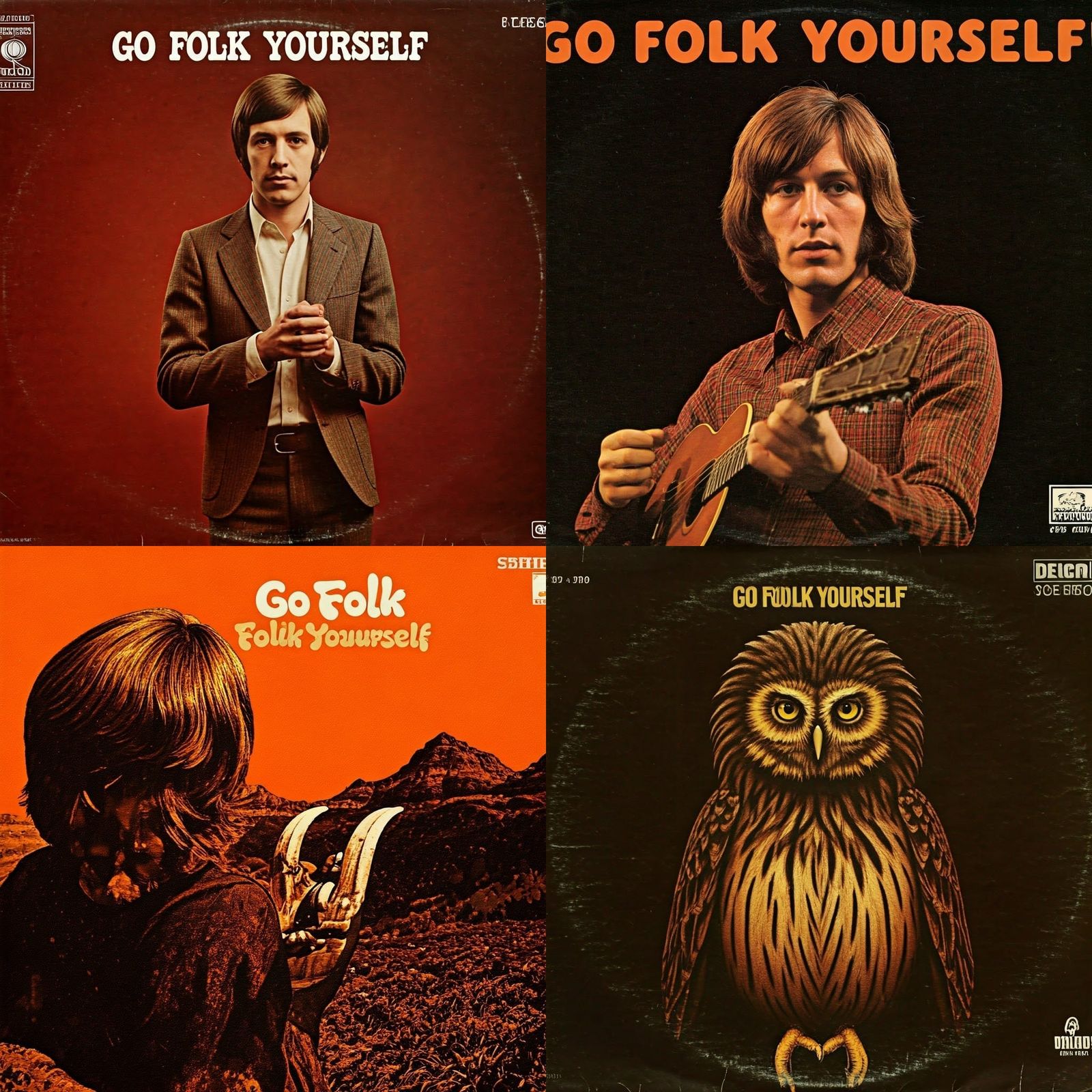 Vintage 1970s Album Cover Art