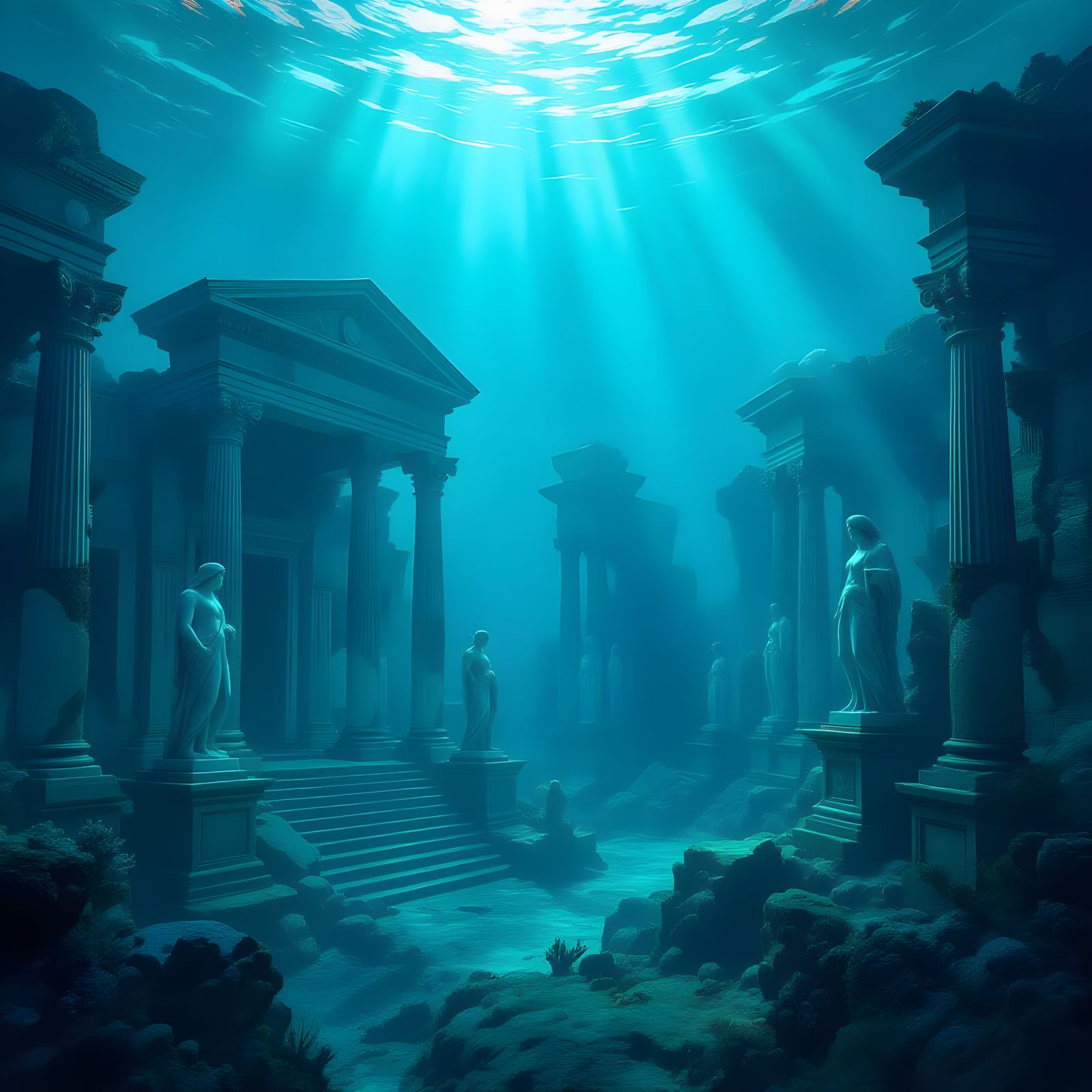 Nature Reclaims Forgotten Underwater Ruins