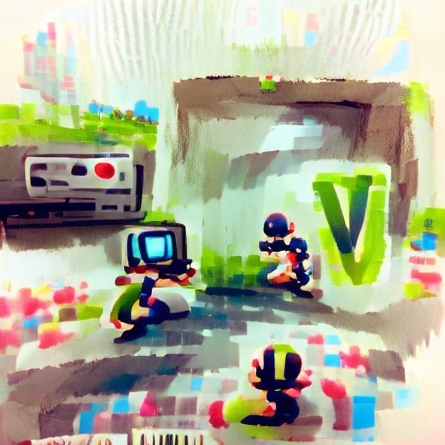 Cyberpunk Female Warrior in Digital Art