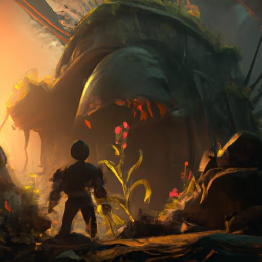 Fantastical Hope: Detailed Matte Painting in Deep Color