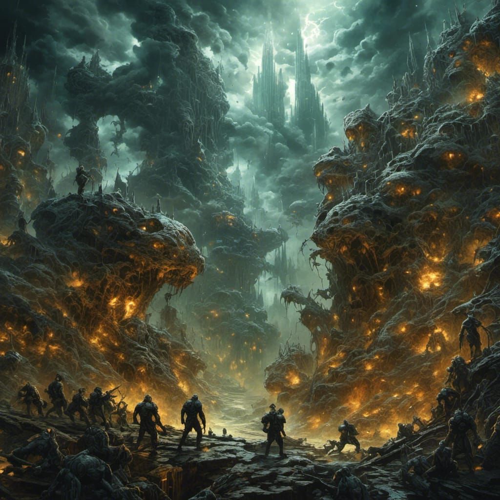 Cyberpunk Geisha Vampire with Glowing Runes