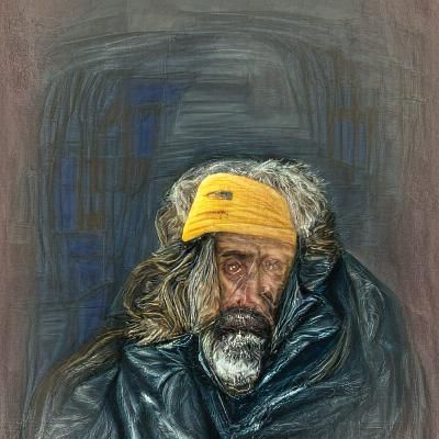 Poignant Portrait of a Homeless Man