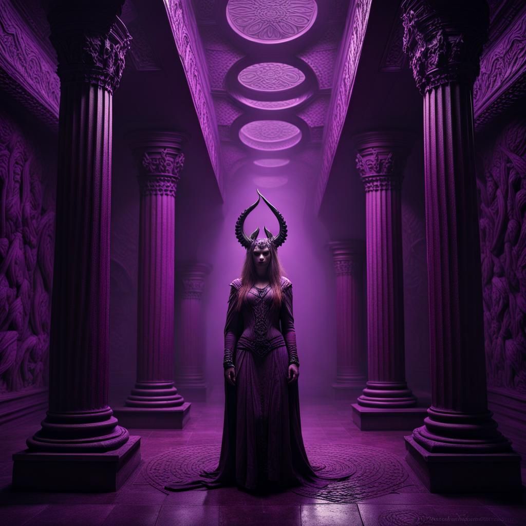 Hela, Norse Goddess of Death in her Hall