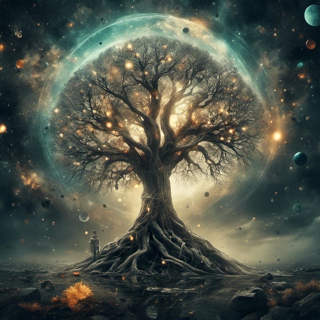 Tree of Life Portal in Surreal Dimensions