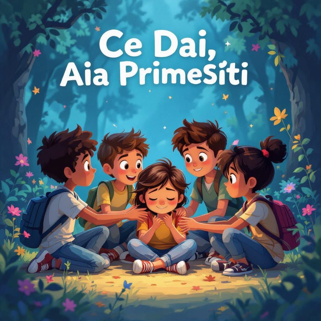 Children Helping Each Other Animated Splash Screen