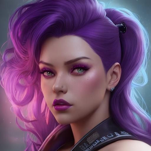 Chola Pin-Up Gangster Portrait in Hyperdetailed Style