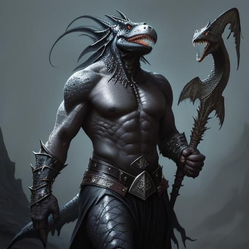 Dark Fantasy Creature in Hyper-Realistic Style