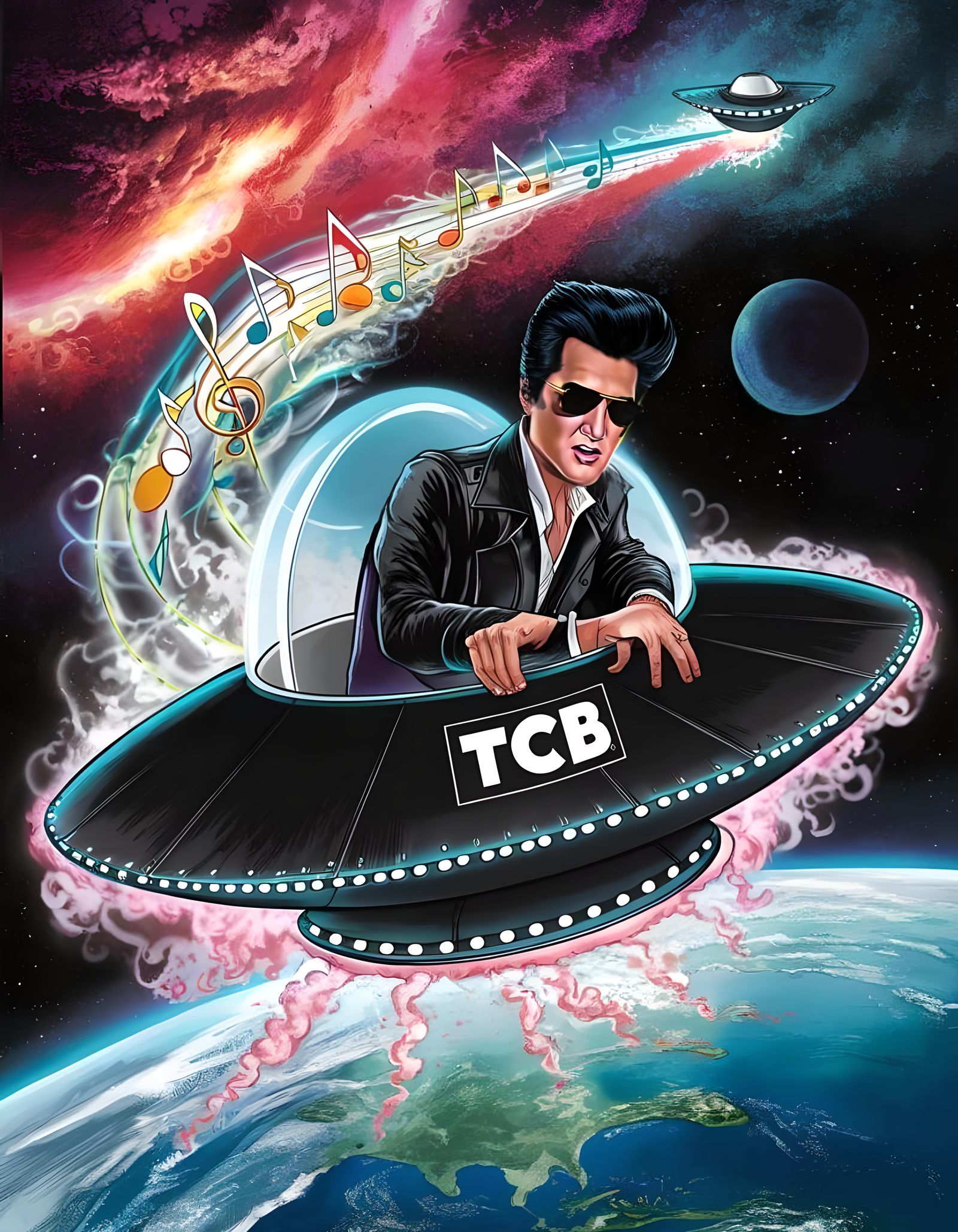 Elvis and the "TCB" trip.