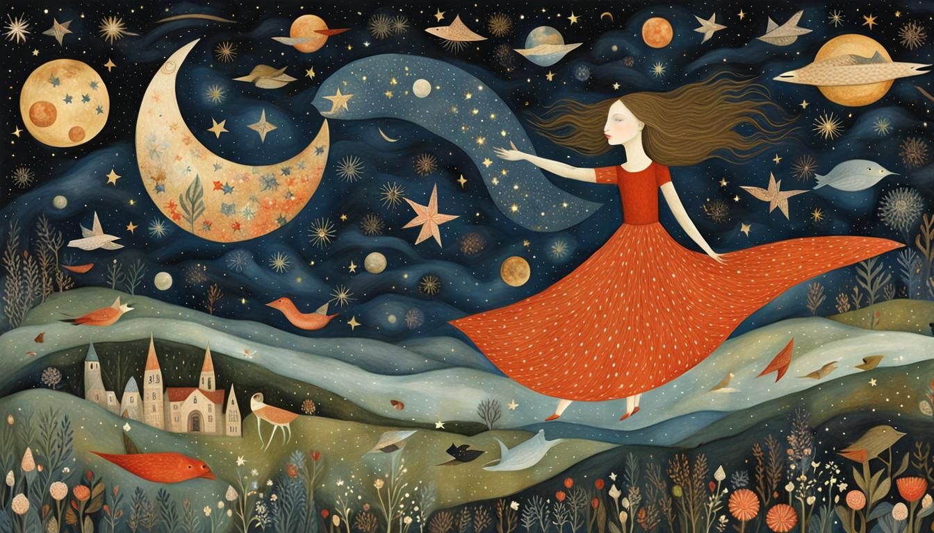 Dreamy Galaxy: Mystical Creatures in Infinite Consciousness