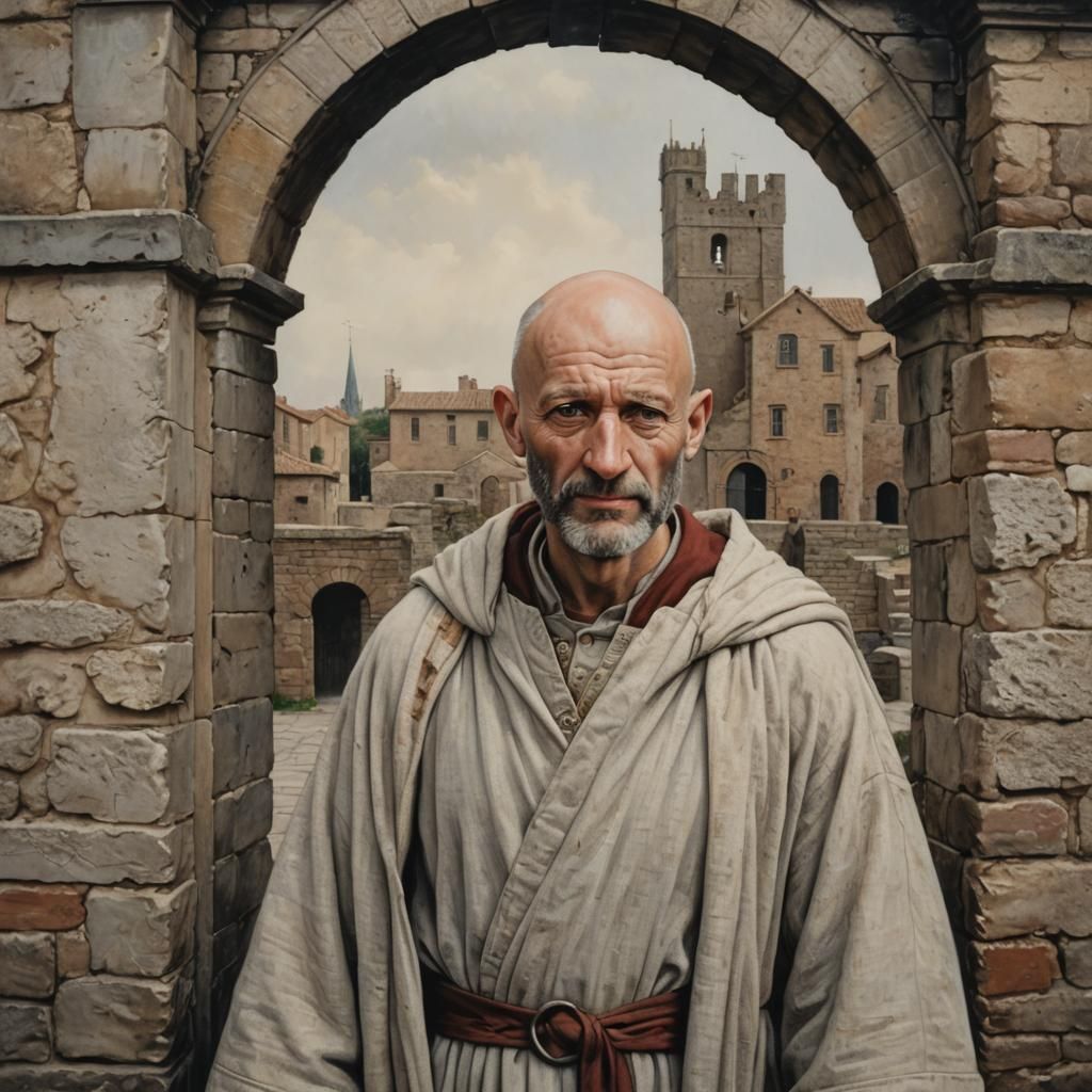 Photorealistic Image of St. Peter at Roman Gate