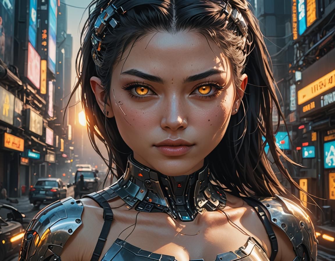 A extremy beuatofull women with small but fine facial features. She looks nice and generous and her body is beaming like...