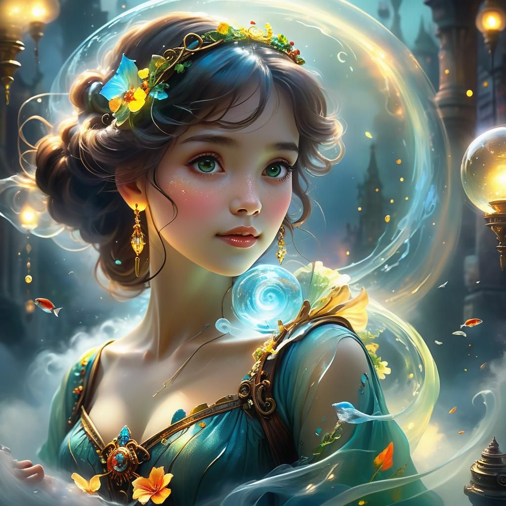 Mystical Being in Dreamy, Hyperrealistic Renaissance Style