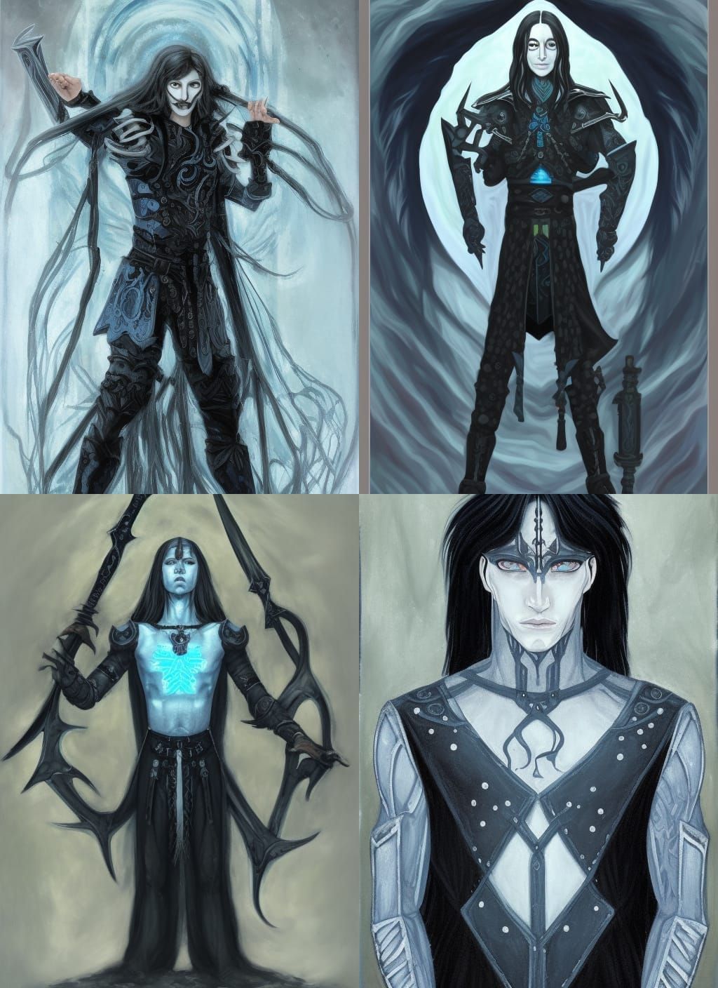 Fantasy Cleric Portrait in Eldritch Style