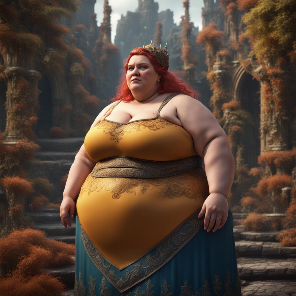 Fantasy Portrait of a Plus-Size Woman in 8k