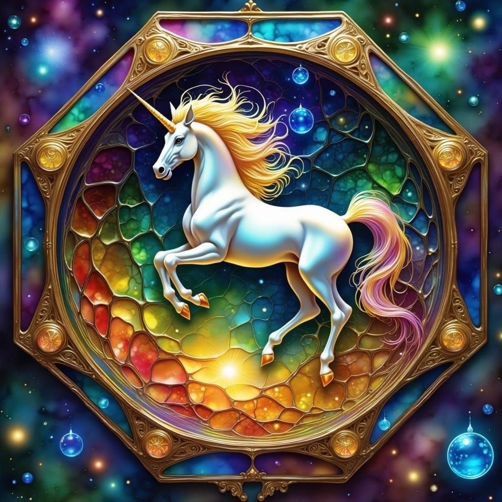 Surreal Crystal Oracle in Syd Mead Cyberpunk Style