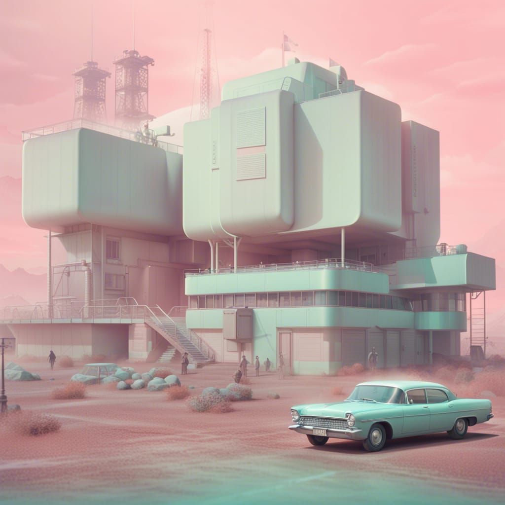 Museum of Radioactivity in Pale Pastel Colors
