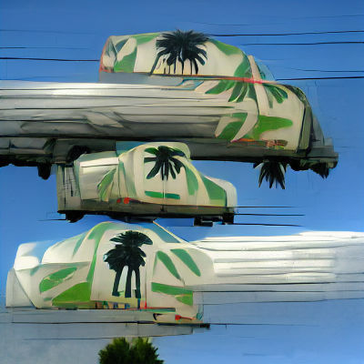 Unusual Double Decker Palm Trees